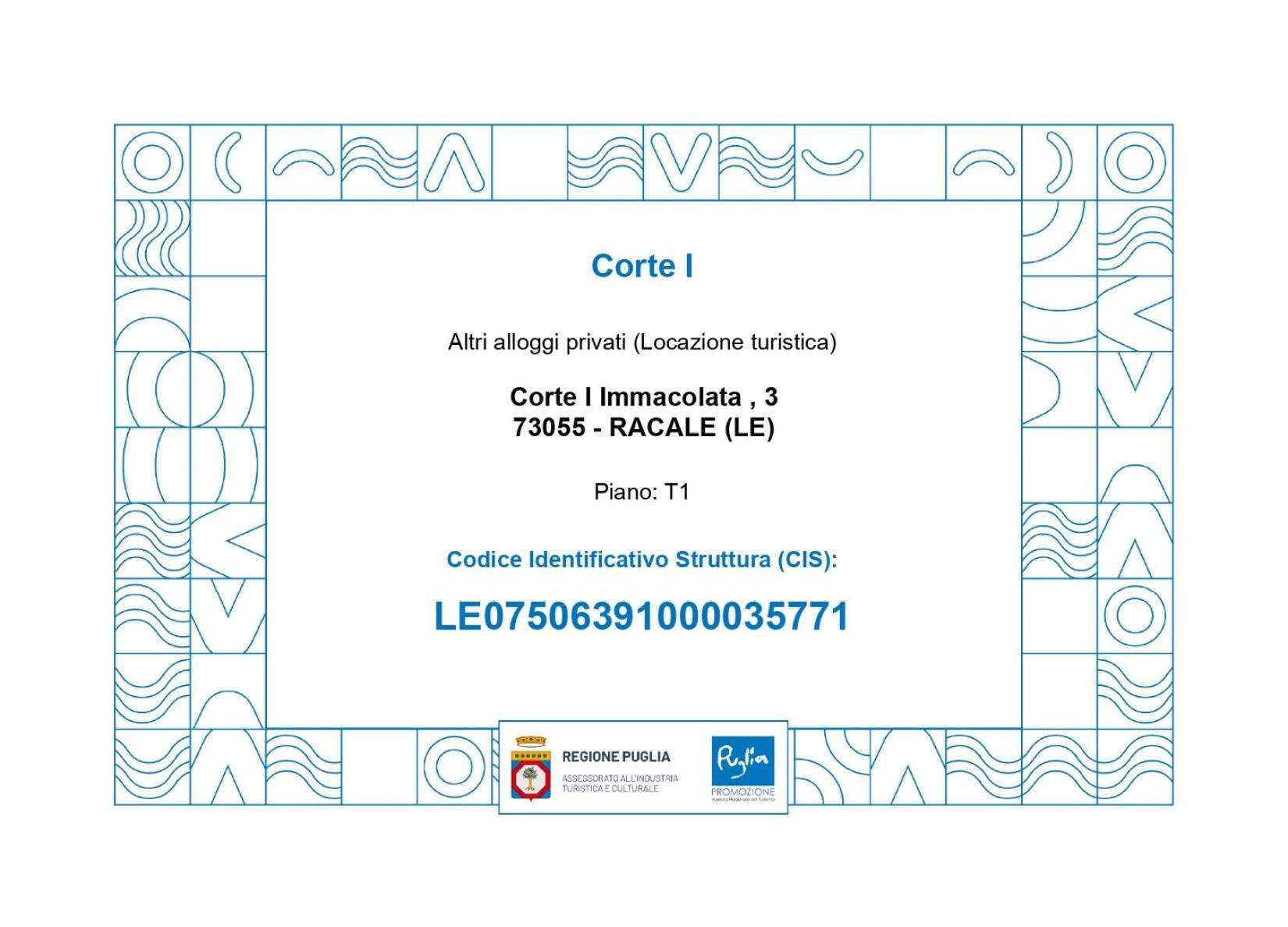Corte I Racale Ngoại thất bức ảnh